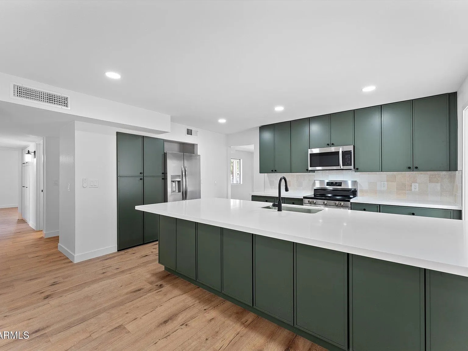 Green Nano Shaker cabinet installation