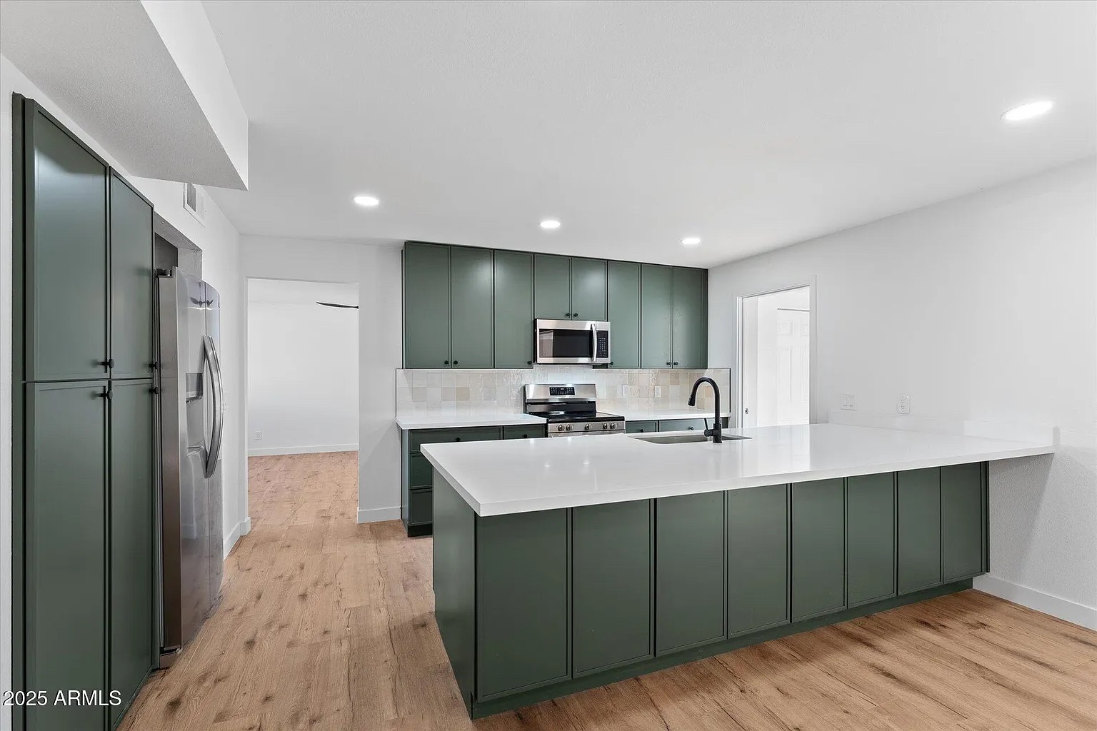 Green Nano Shaker cabinet installation