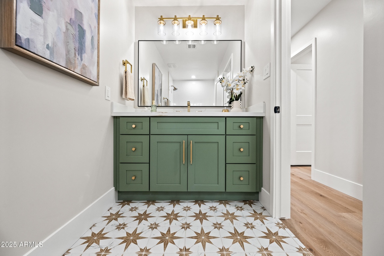 Olive Shaker cabinet installation