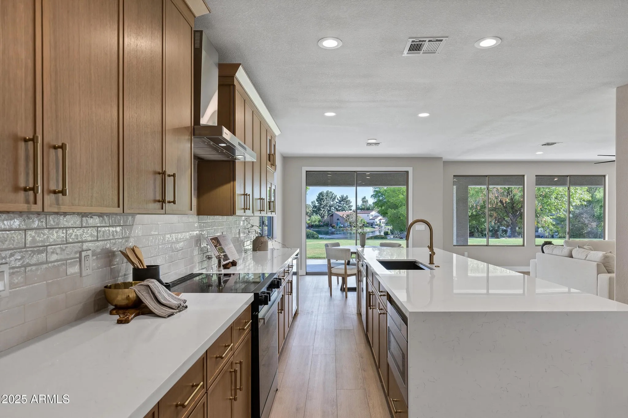 Slim White Oak cabinet installation