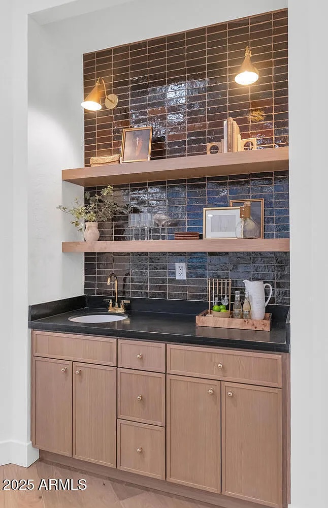 Slim White Oak cabinet installation