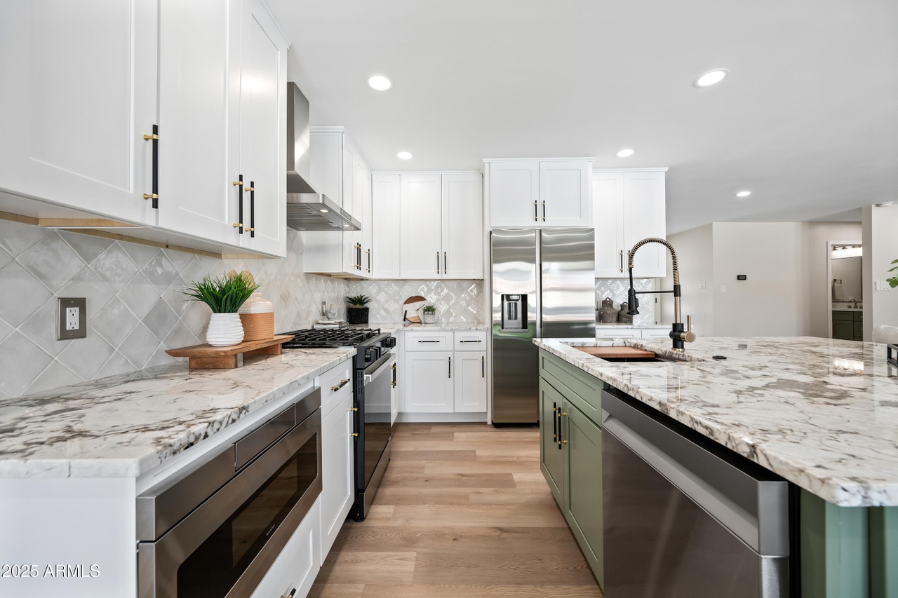 White Shaker cabinet installation
