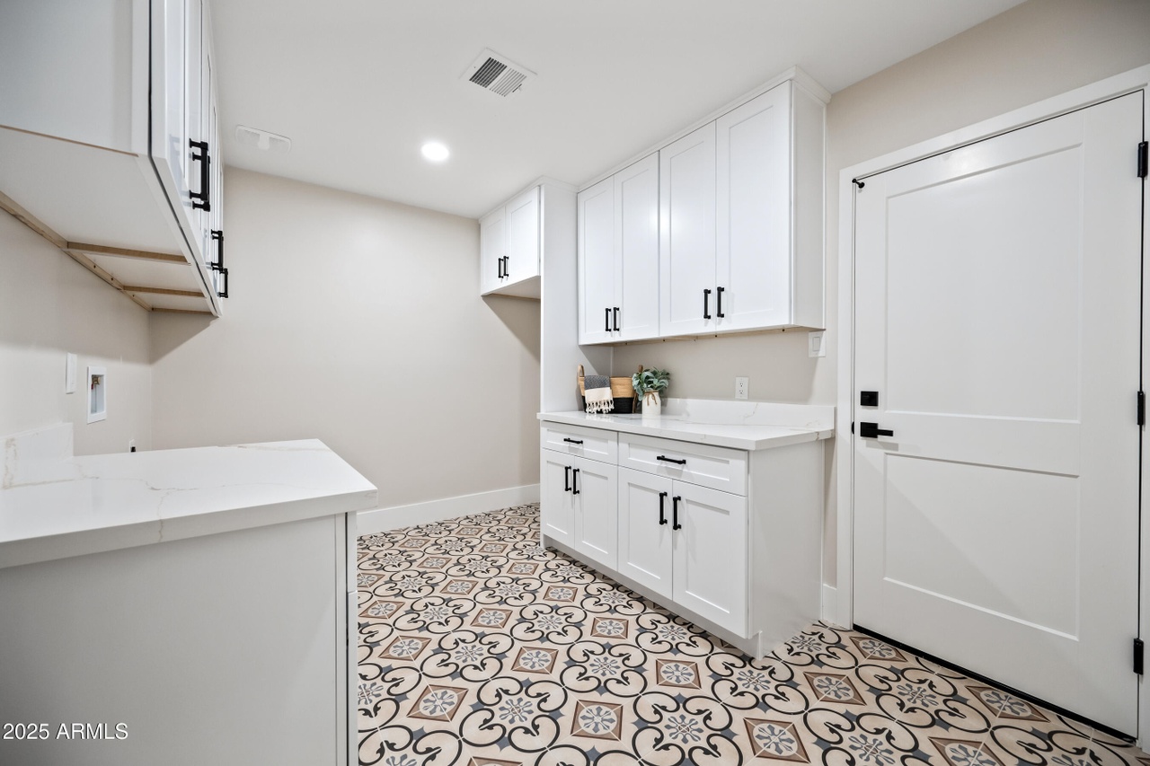 White Shaker cabinet installation
